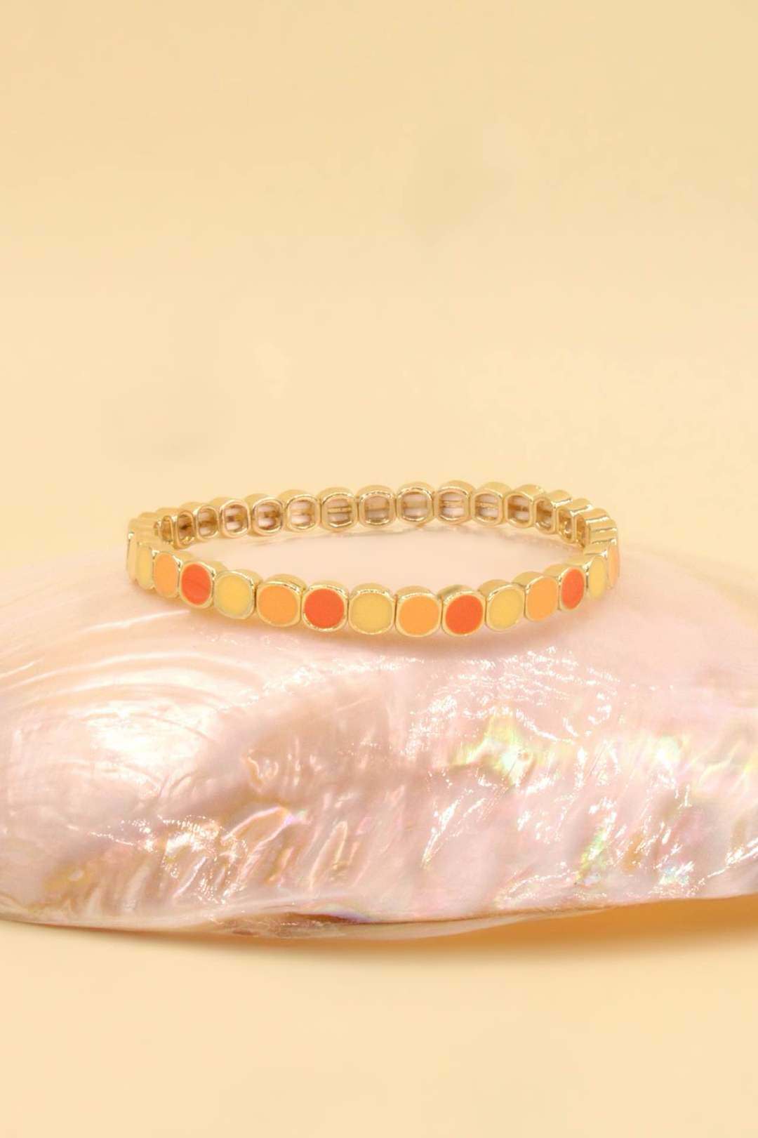 Wholesaler MAISON OKAMI - Elastic gold-plated brass bracelet