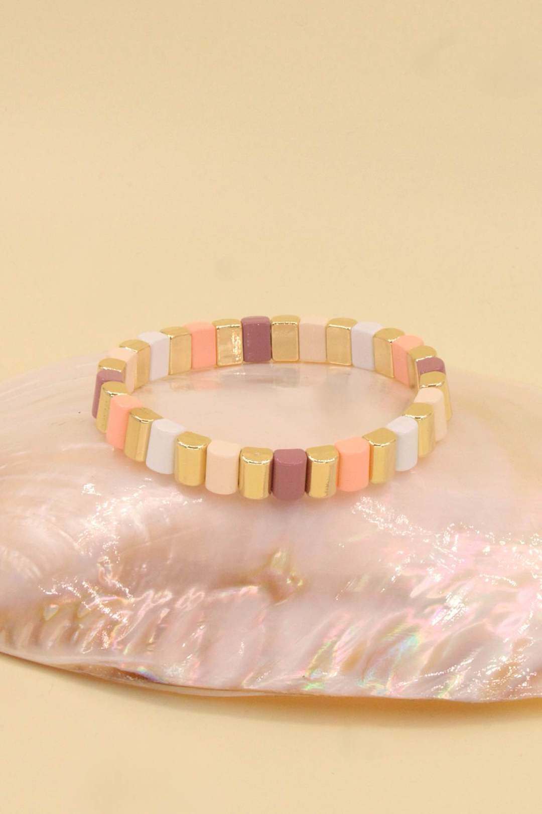 Wholesaler MAISON OKAMI - Elastic gold-plated brass bracelet