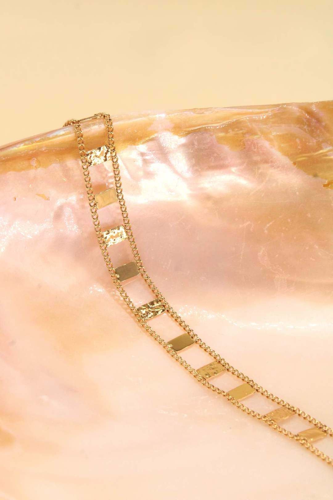 Mayorista MAISON OKAMI - Pulsera de cadena de acero inoxidable con patrones geométricos