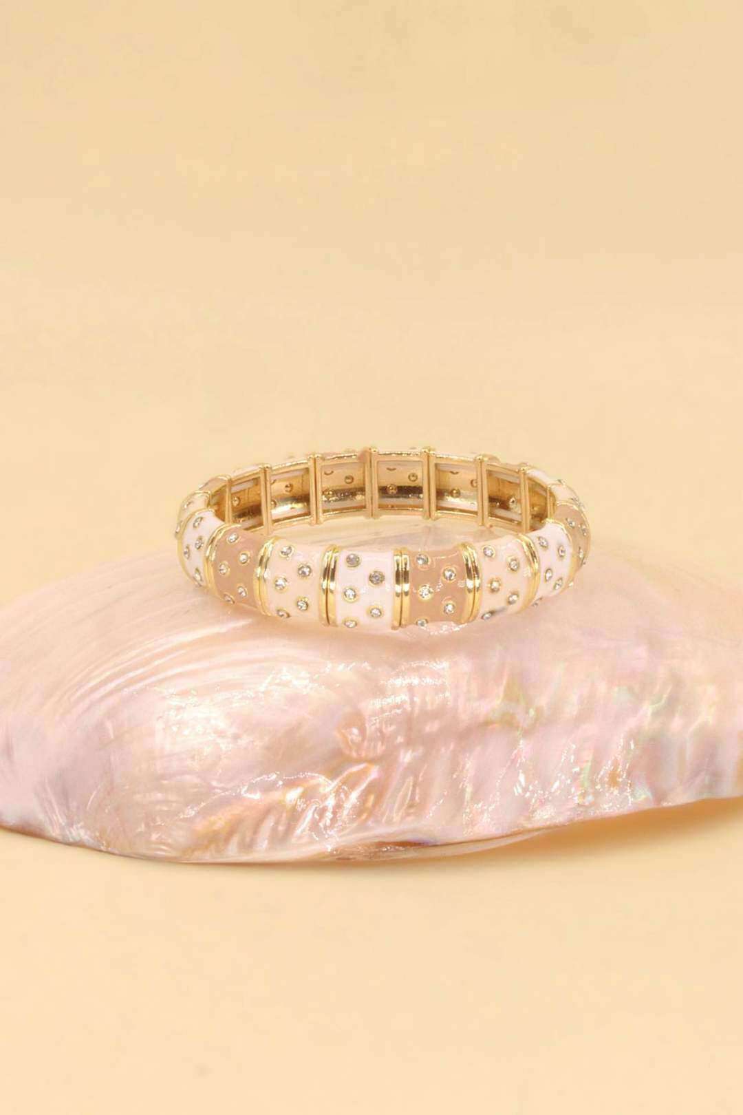 Mayorista MAISON OKAMI - Pulsera elástica de latón dorado