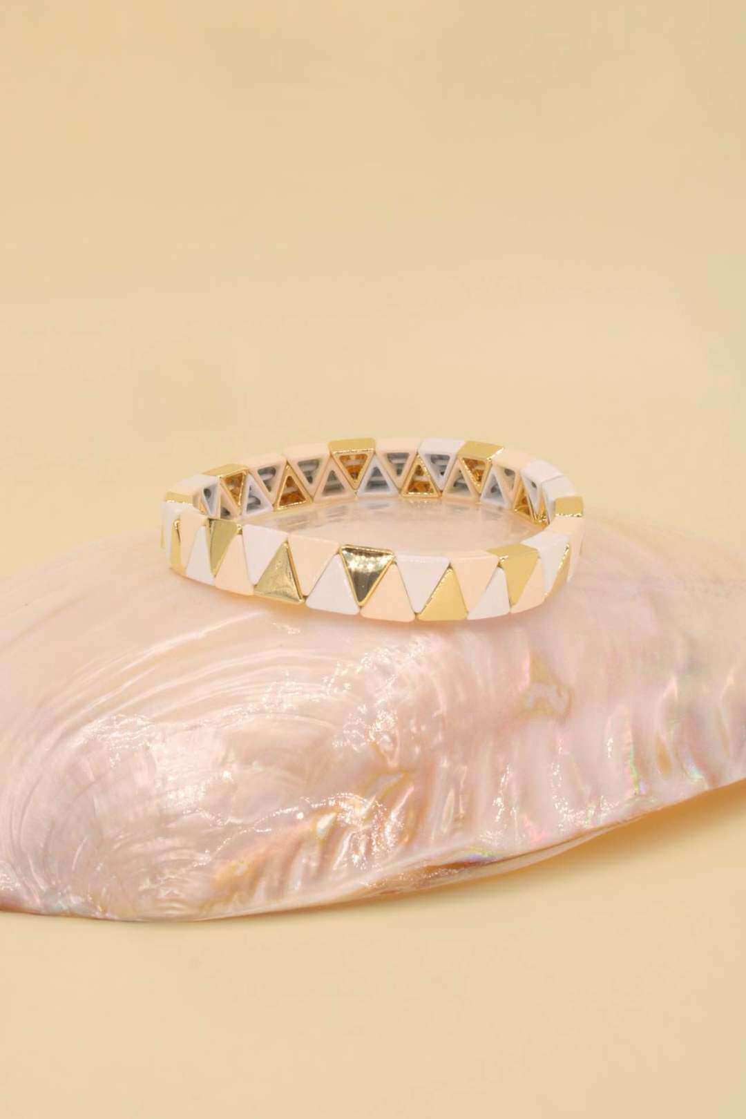 Wholesaler MAISON OKAMI - Elastic gold-plated brass bracelet