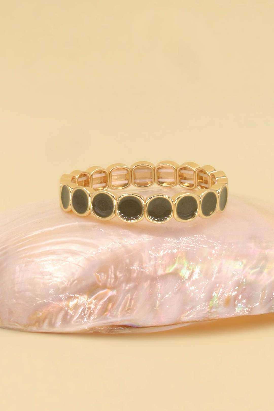 Mayorista MAISON OKAMI - Pulsera elástica de latón dorado