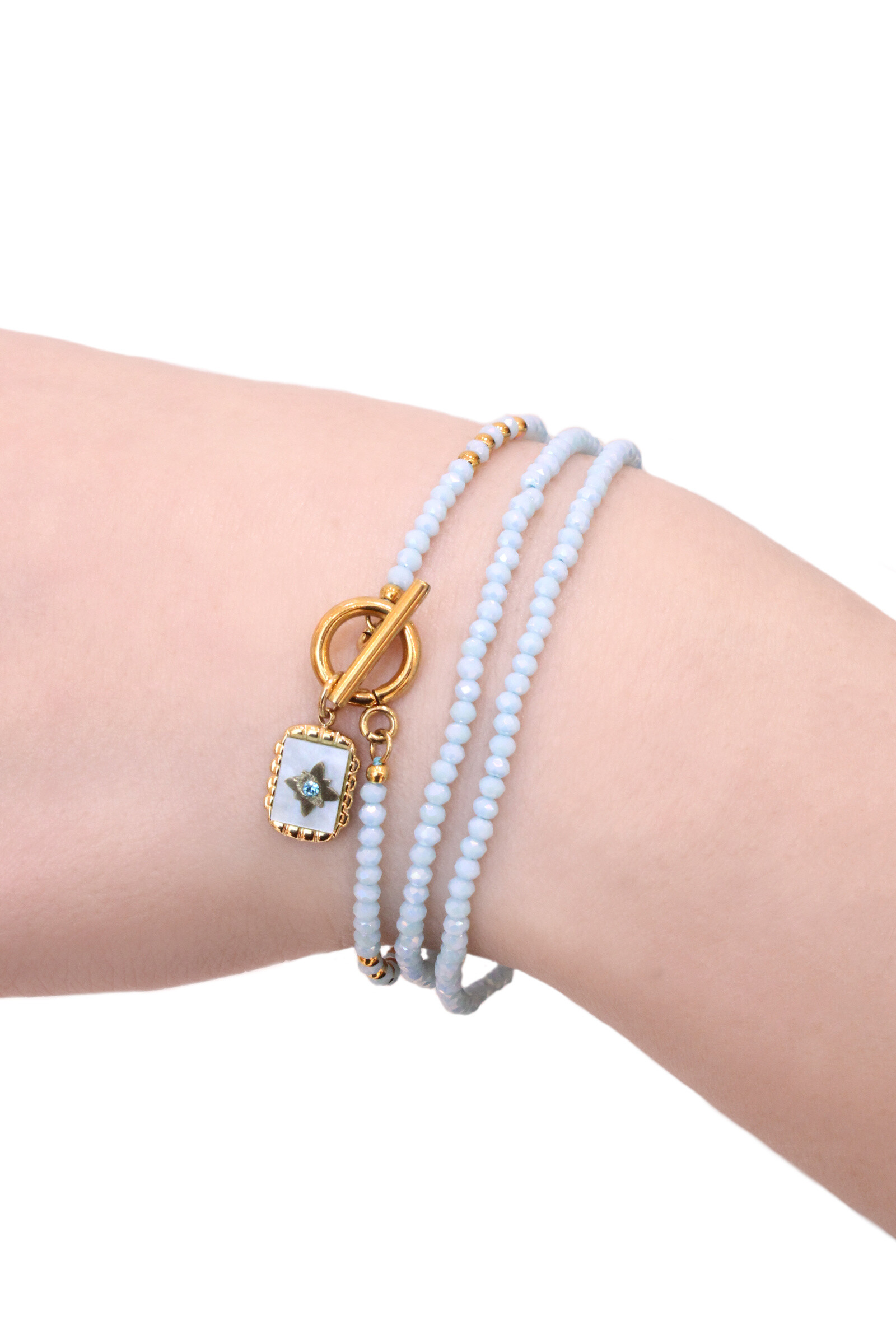 Wholesaler MAISON OKAMI - 2 in 1 collar bracelet with star pendants