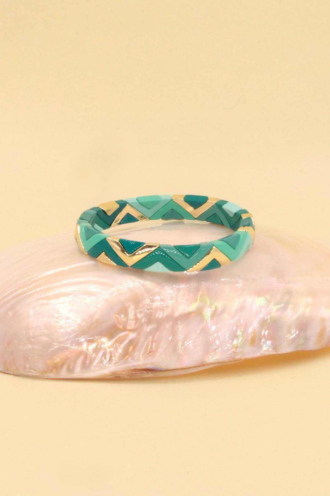 Grossiste MAISON OKAMI - Bracelet en laiton doré élastique