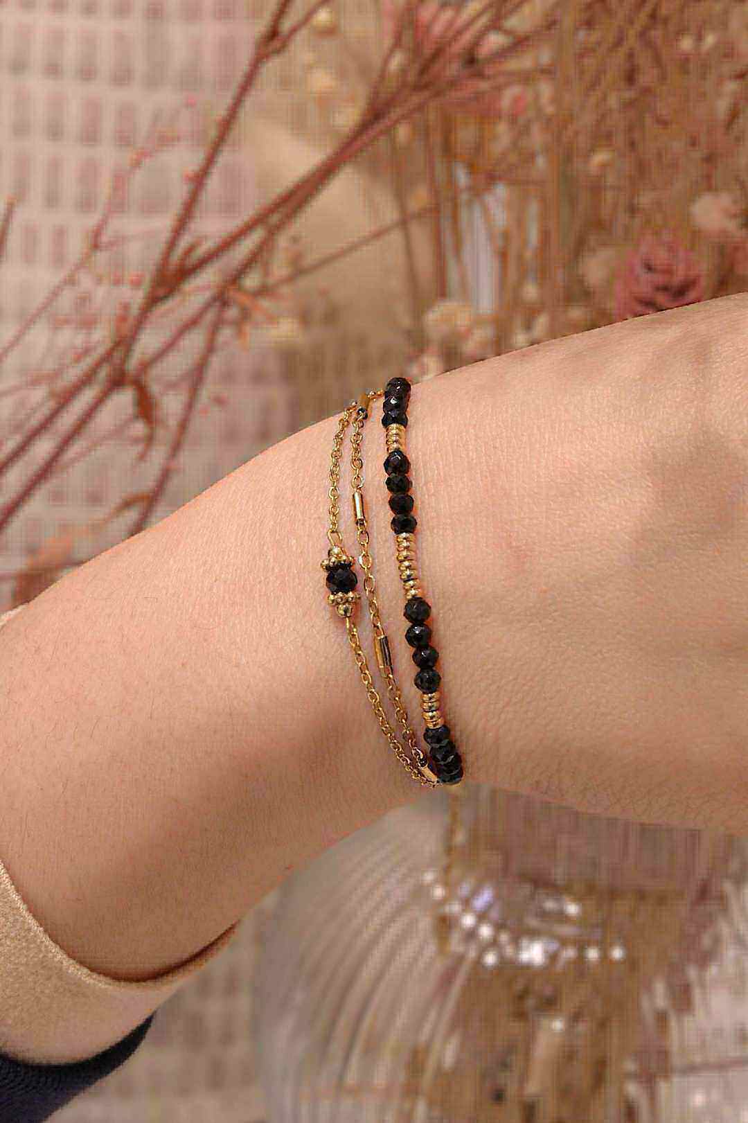 Grossista MAISON OKAMI - Bracciale multistrato in pietra naturale