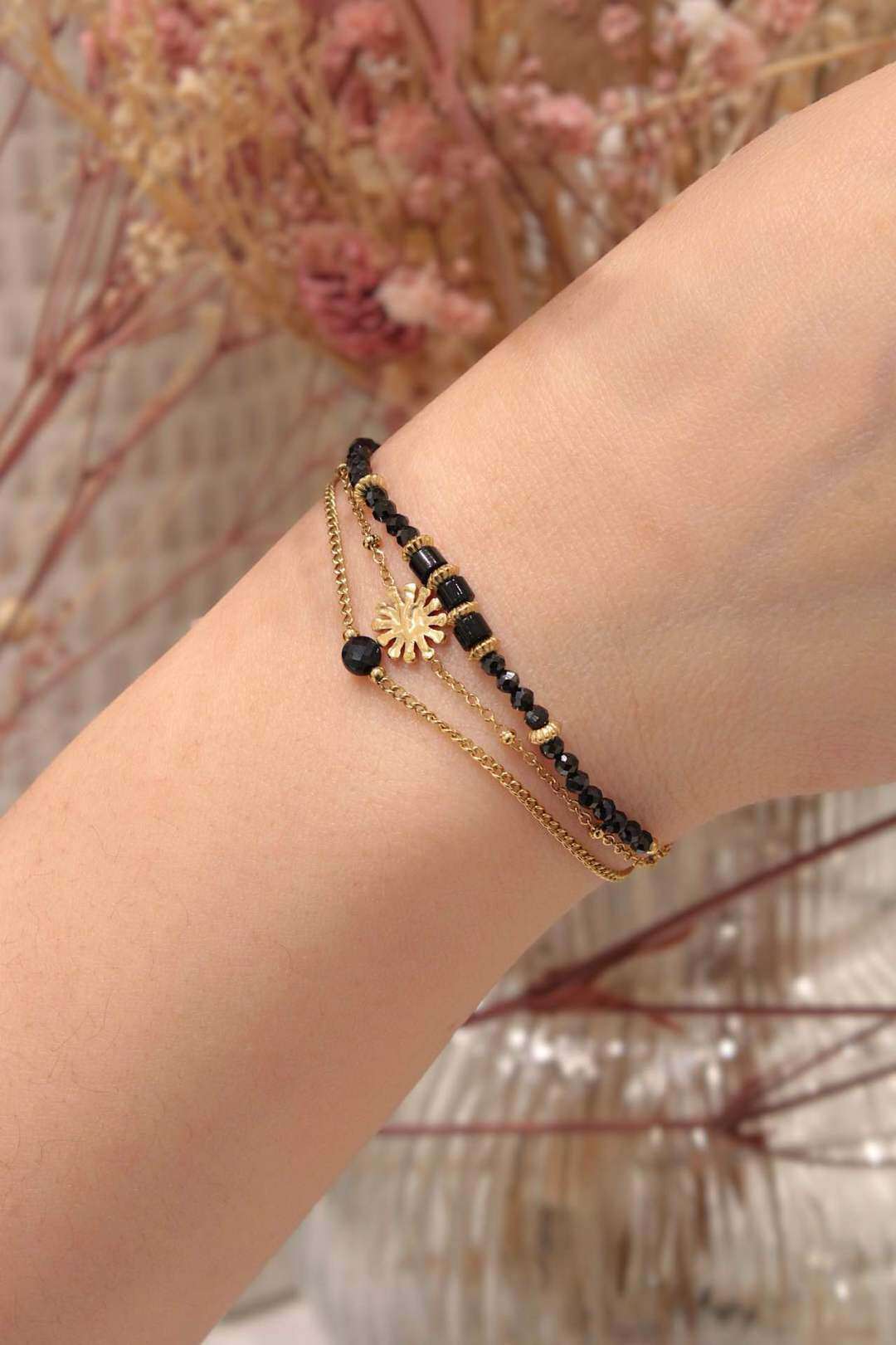 Mayorista MAISON OKAMI - Pulsera de piedra natural con diseño