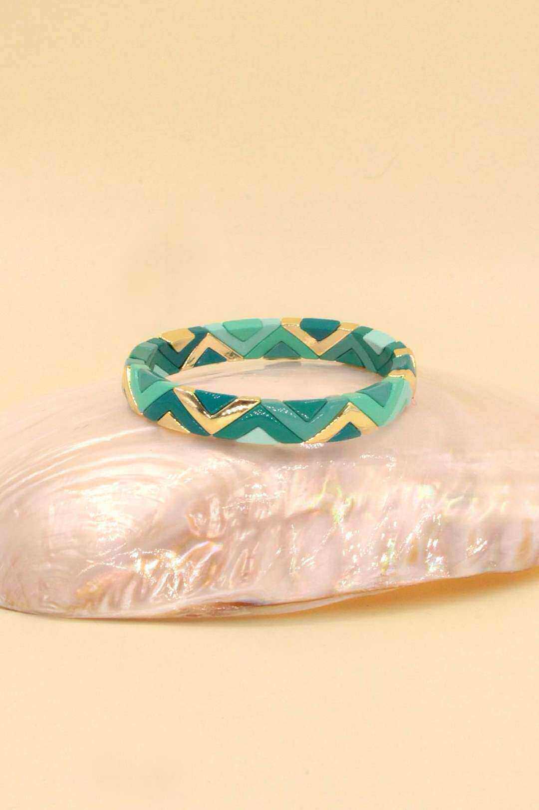 Grossiste MAISON OKAMI - Bracelet en laiton doré élastique