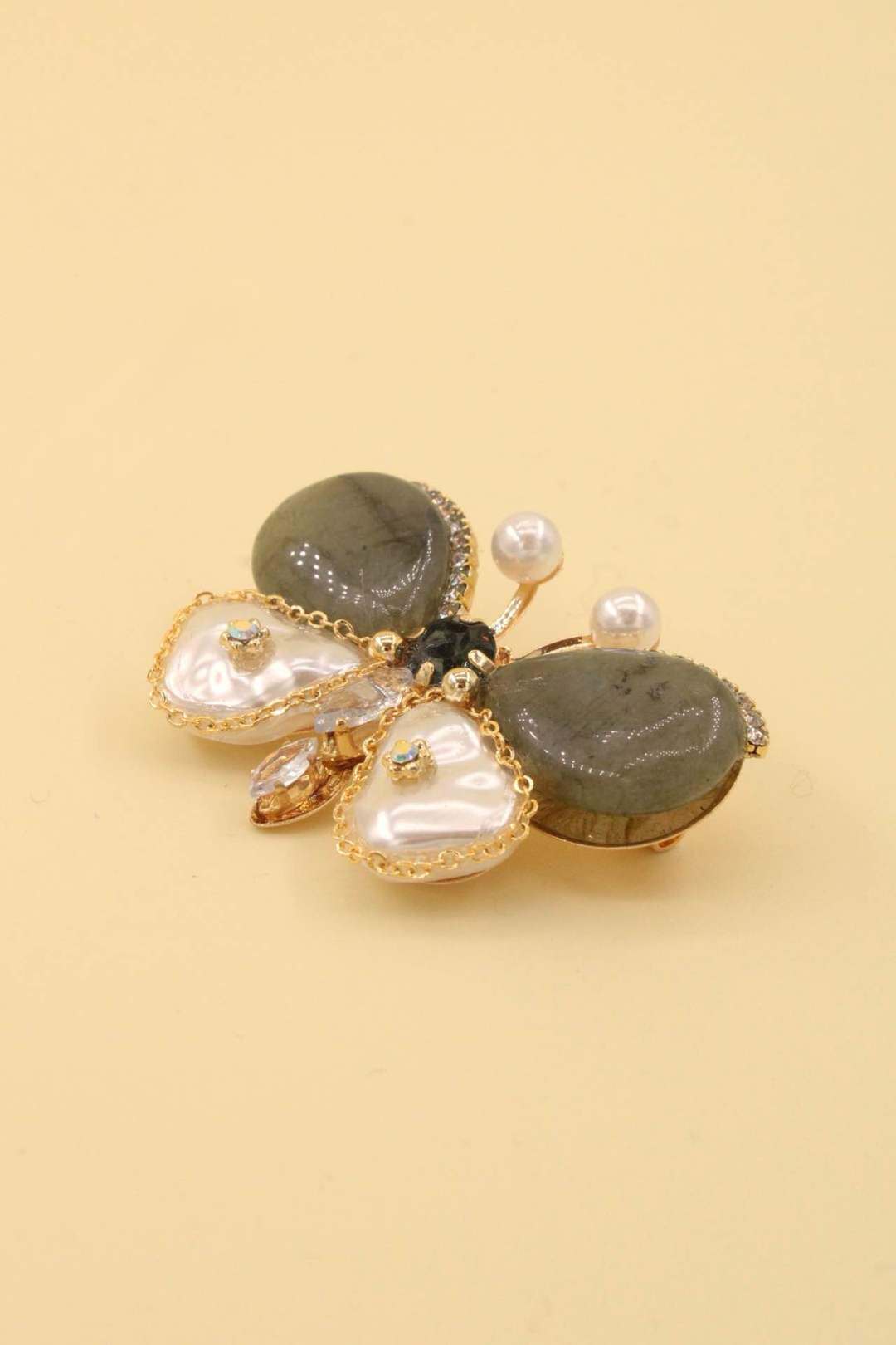 Wholesaler MAISON OKAMI - Stainless steel butterfly brooch
