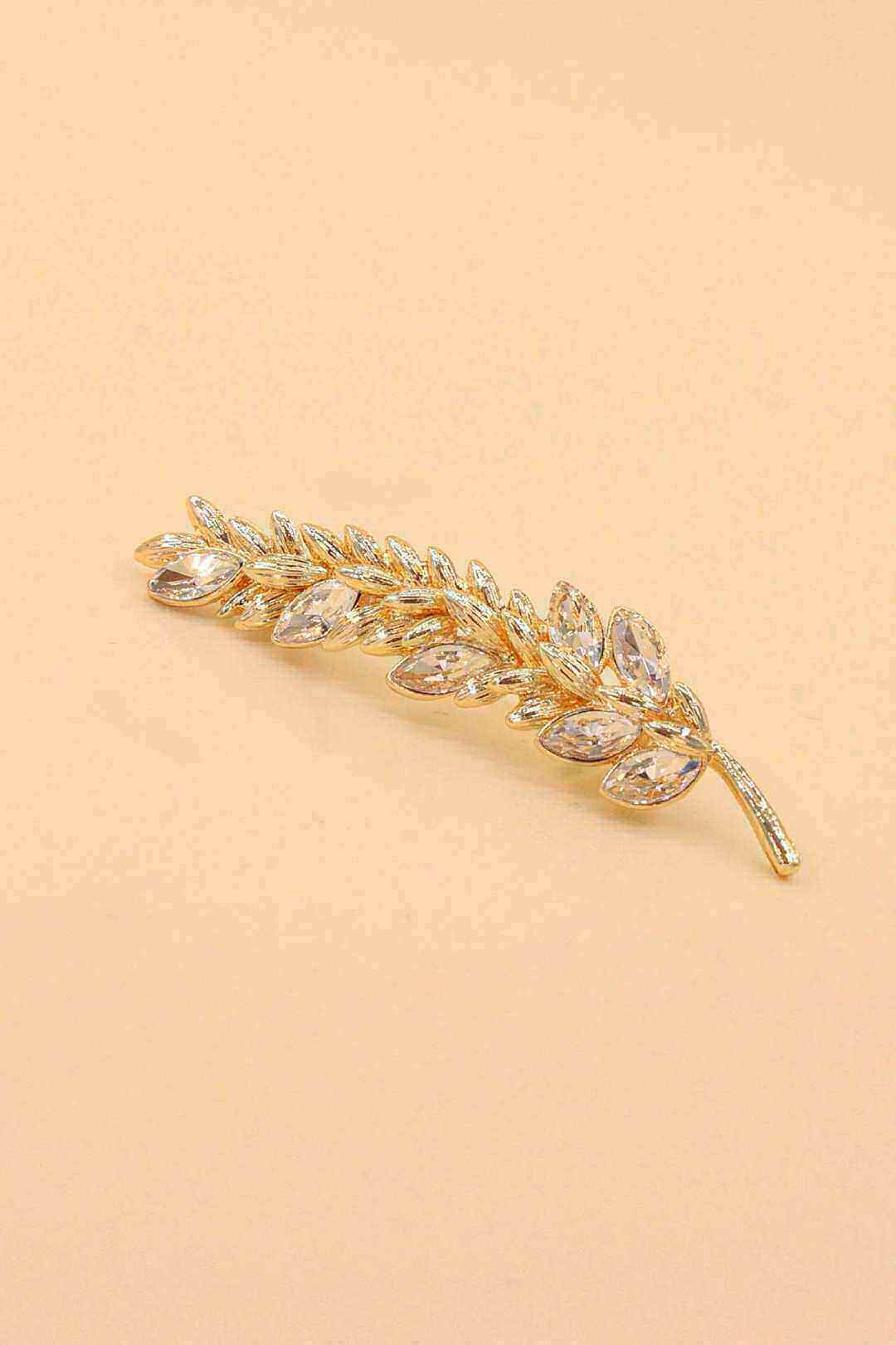 Wholesaler MAISON OKAMI - Stainless Steel Spike Brooch with Zirconia