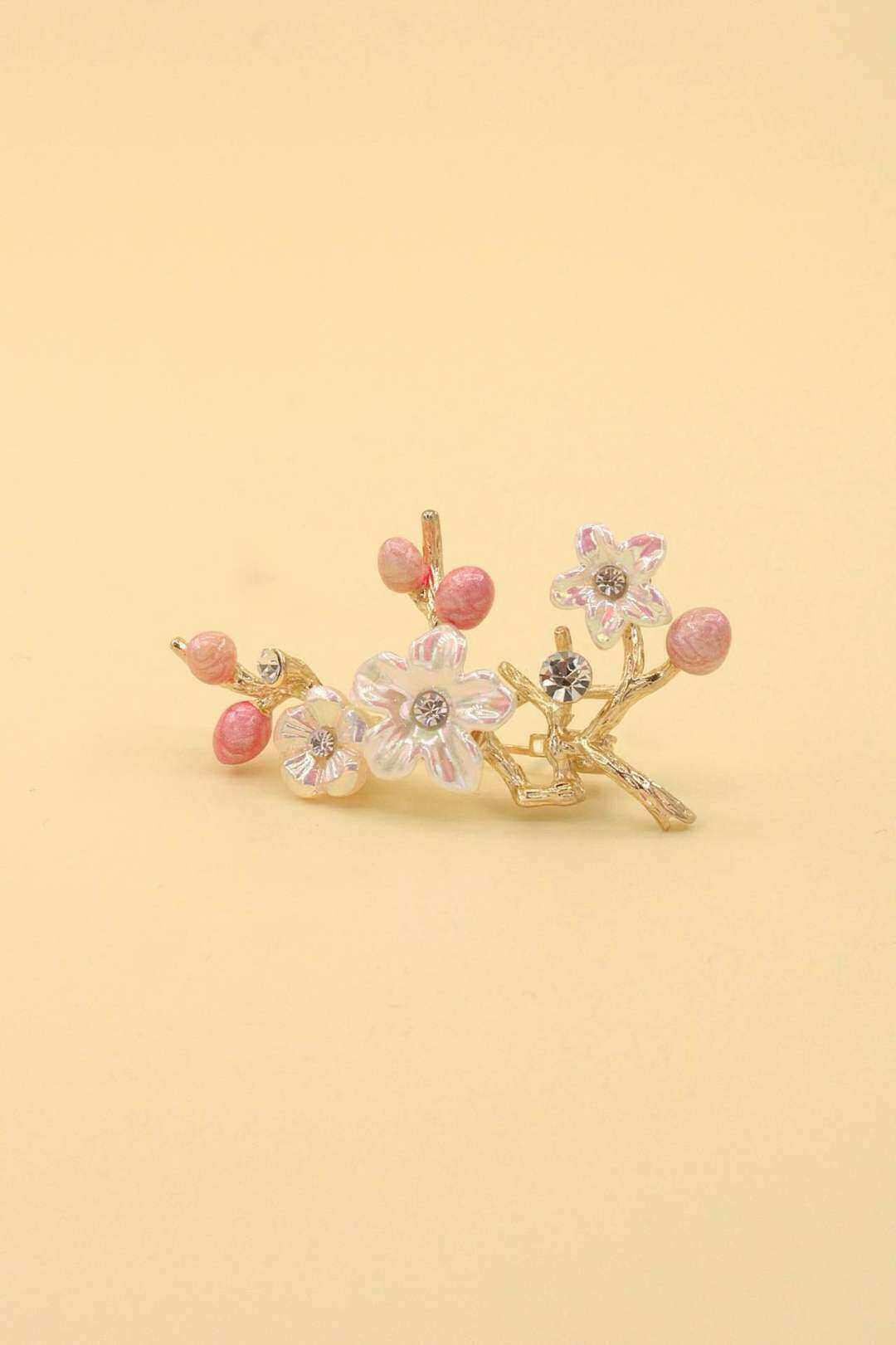 Mayorista MAISON OKAMI - Broche de flor de acero inoxidable