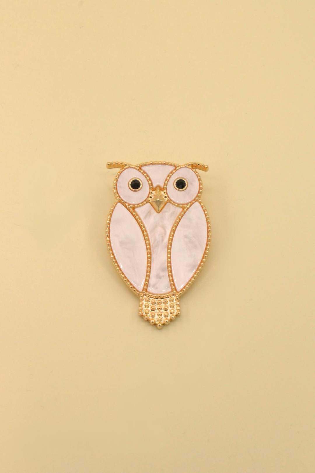 Wholesaler MAISON OKAMI - Stylized owl brooch in stainless steel