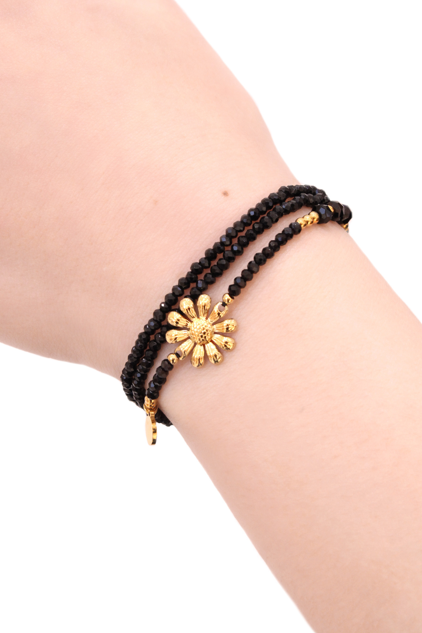 Grossiste MAISON OKAMI - Bracelet collier 2 en 1 avec fleur dorée