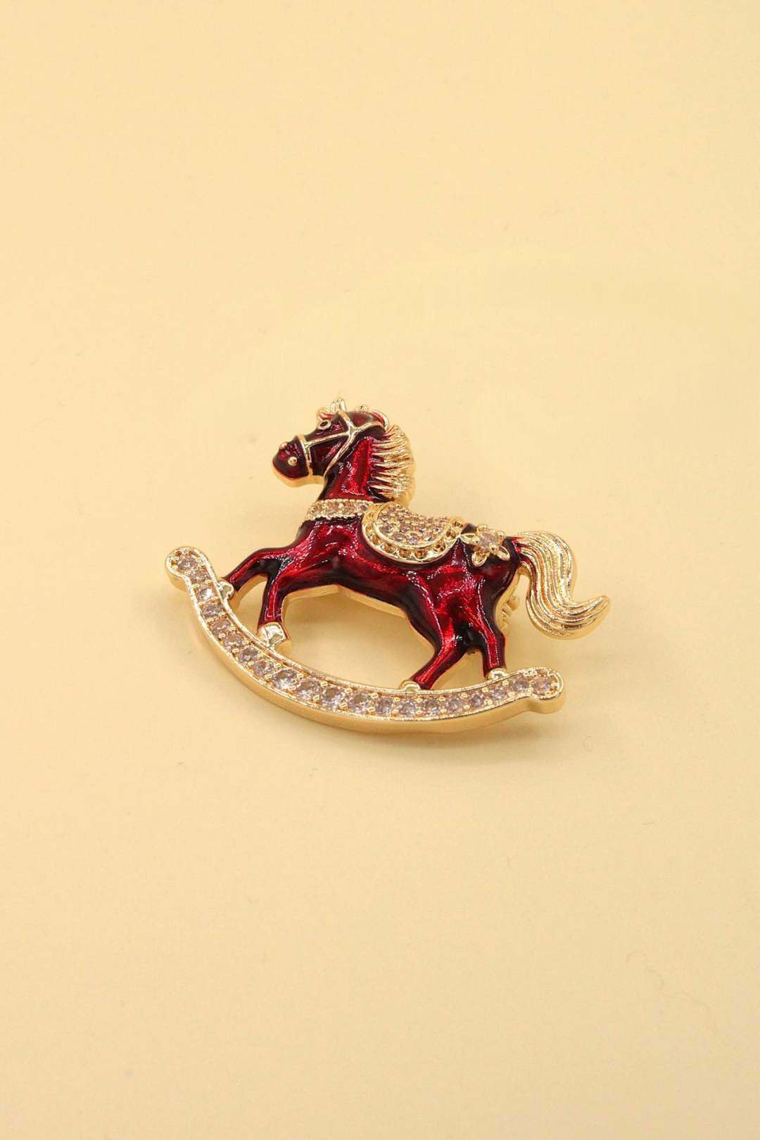 Wholesaler MAISON OKAMI - Stainless Steel Rocking Horse Brooch