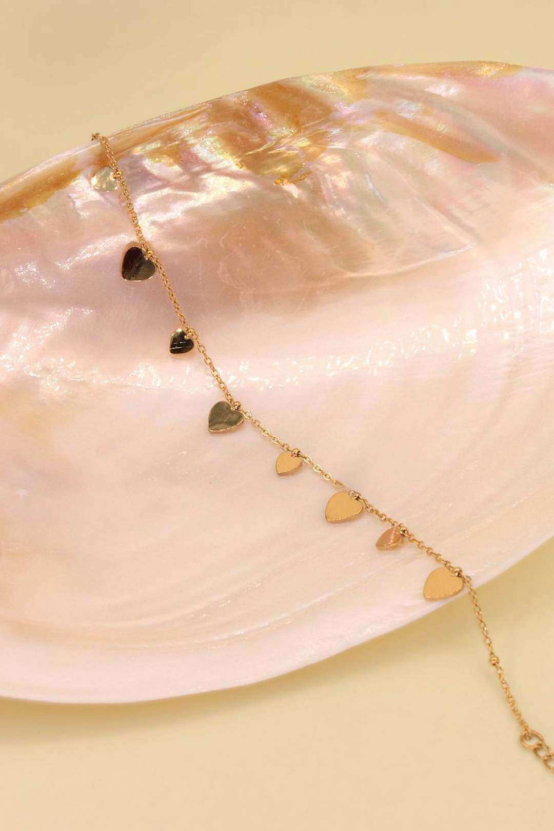 Wholesaler MAISON OKAMI - Heart Anklet, Stainless Steel