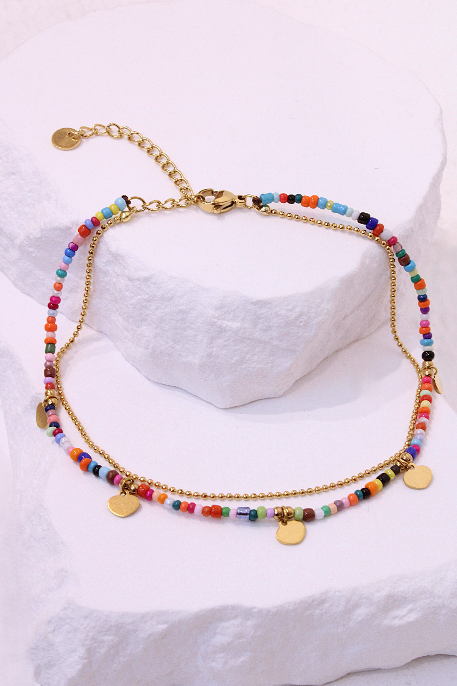 Grossiste MAISON OKAMI - Chaîne de cheville perles et pampilles