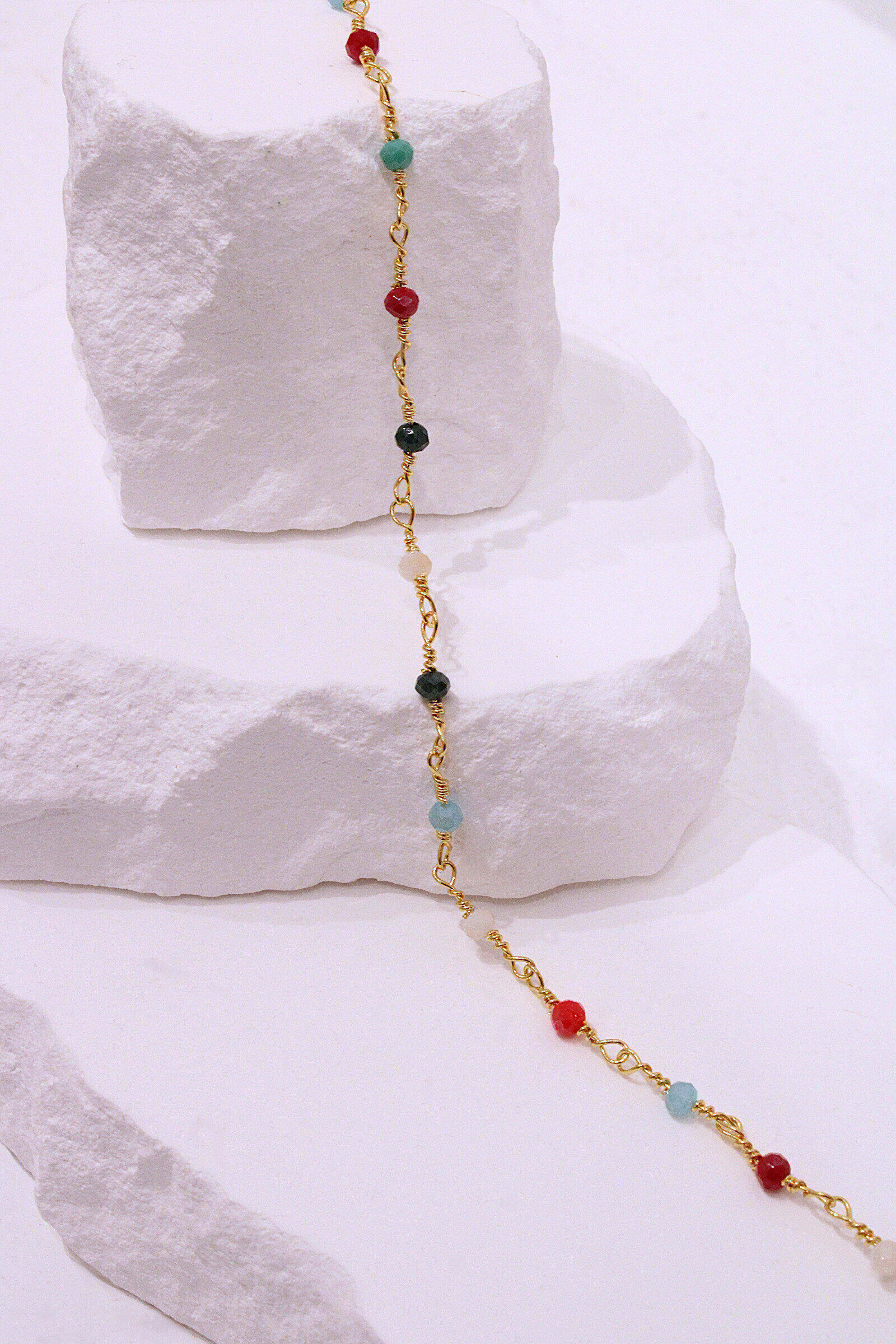 Mayorista MAISON OKAMI - Cadena de tobillo 🌟 Pearls y enlaces dorados