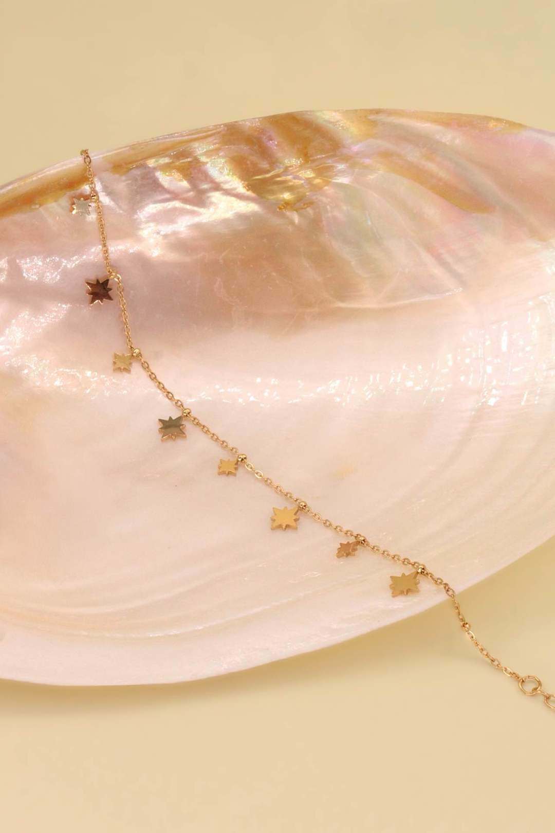 Wholesaler MAISON OKAMI - Stainless steel star anklet