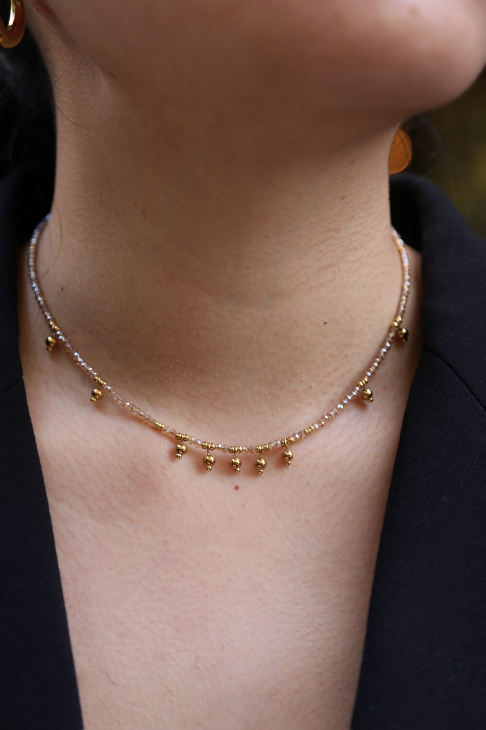Grossista MAISON OKAMI - Collana a doppio filo con perle e pendente a stella