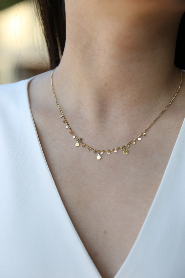 Grossiste MAISON OKAMI - Collier chaîne pendentifs - Brillance subtile par Maison Okami