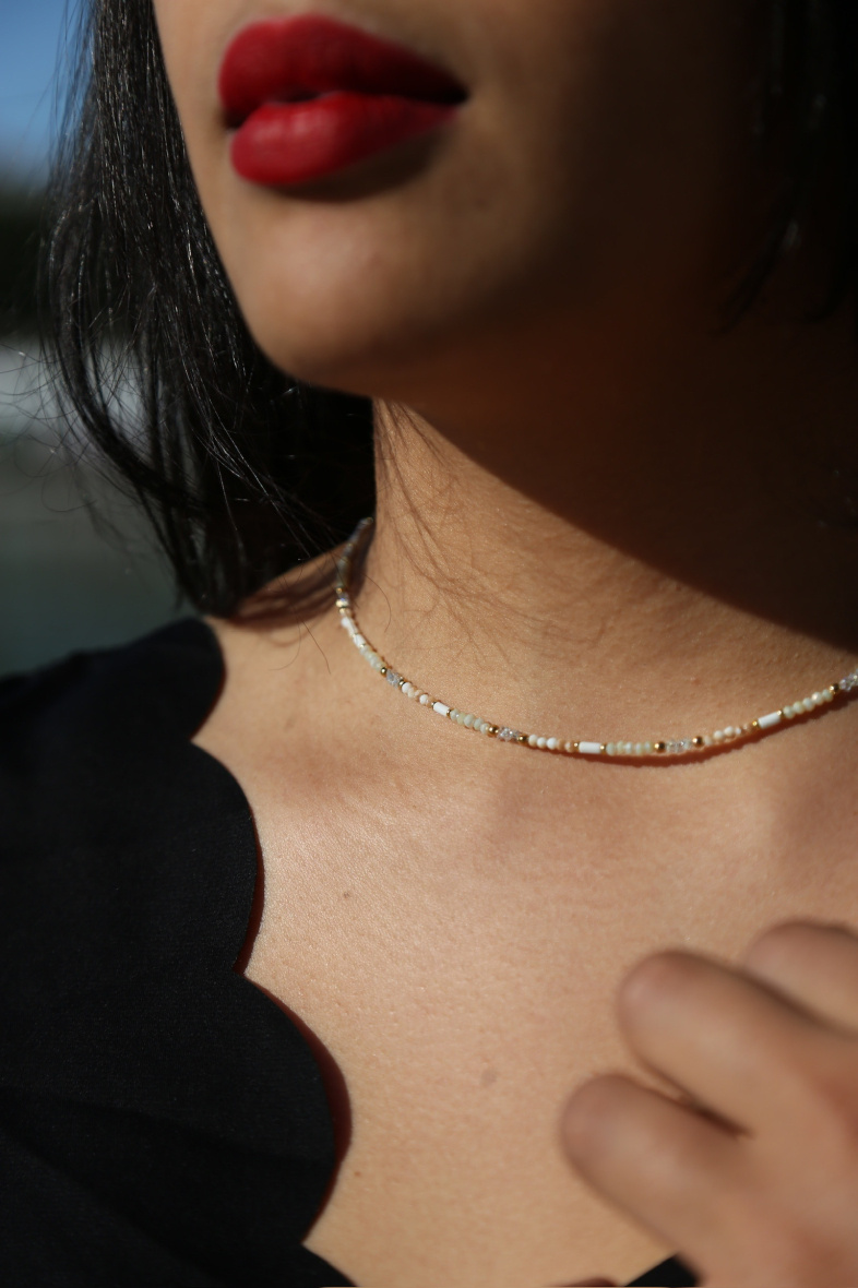Wholesaler MAISON OKAMI - Delicate Beaded Necklace - Elegant Subtlety by Maison Okami