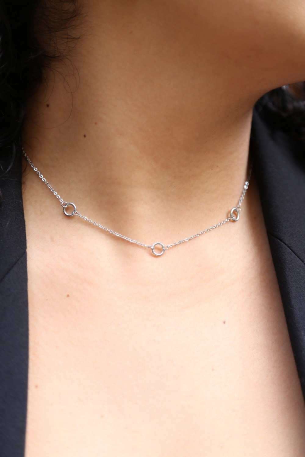 Grossiste MAISON OKAMI - Collier chaîne à trois cercles délicats