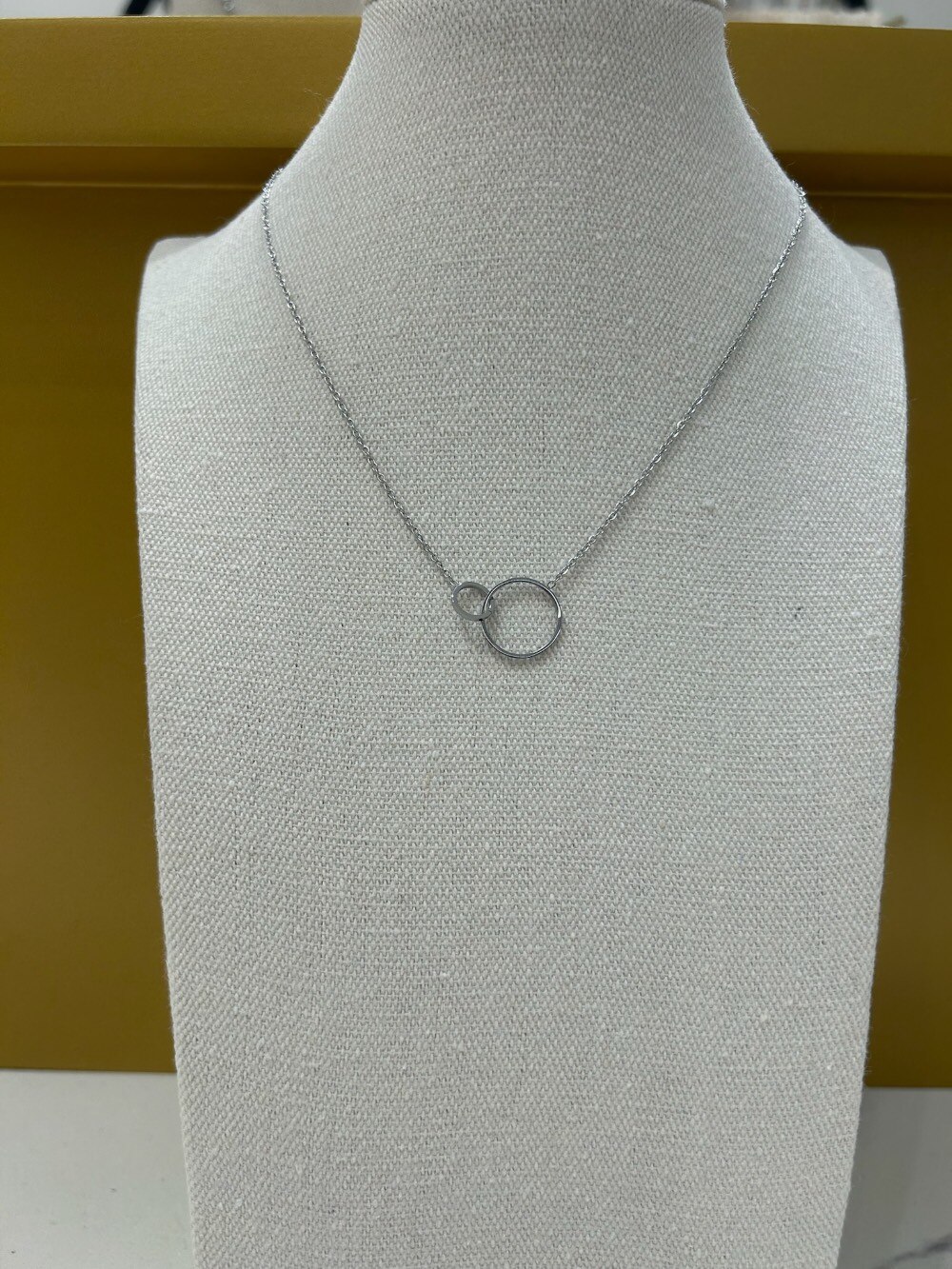 Wholesaler MAISON OKAMI - Fine necklace with double circle pendant
