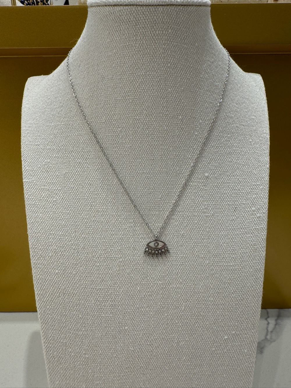 Wholesaler MAISON OKAMI - Stainless Steel Protective Eye Pendant Necklace