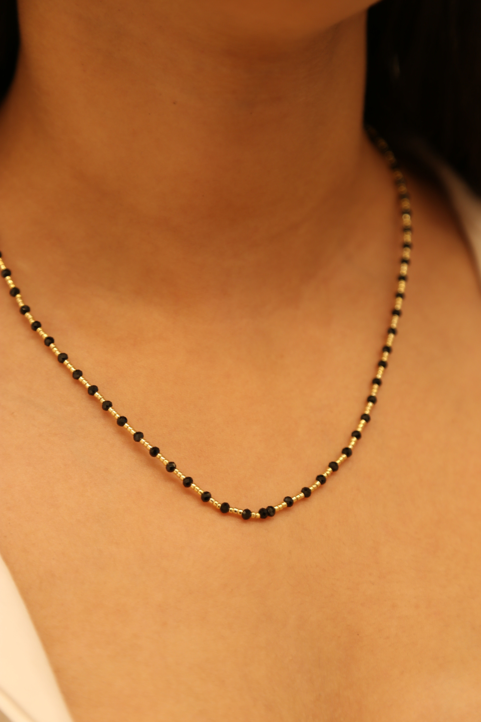 Grossiste MAISON OKAMI - Collier délicat en pierres naturelles et perles de Miyuki