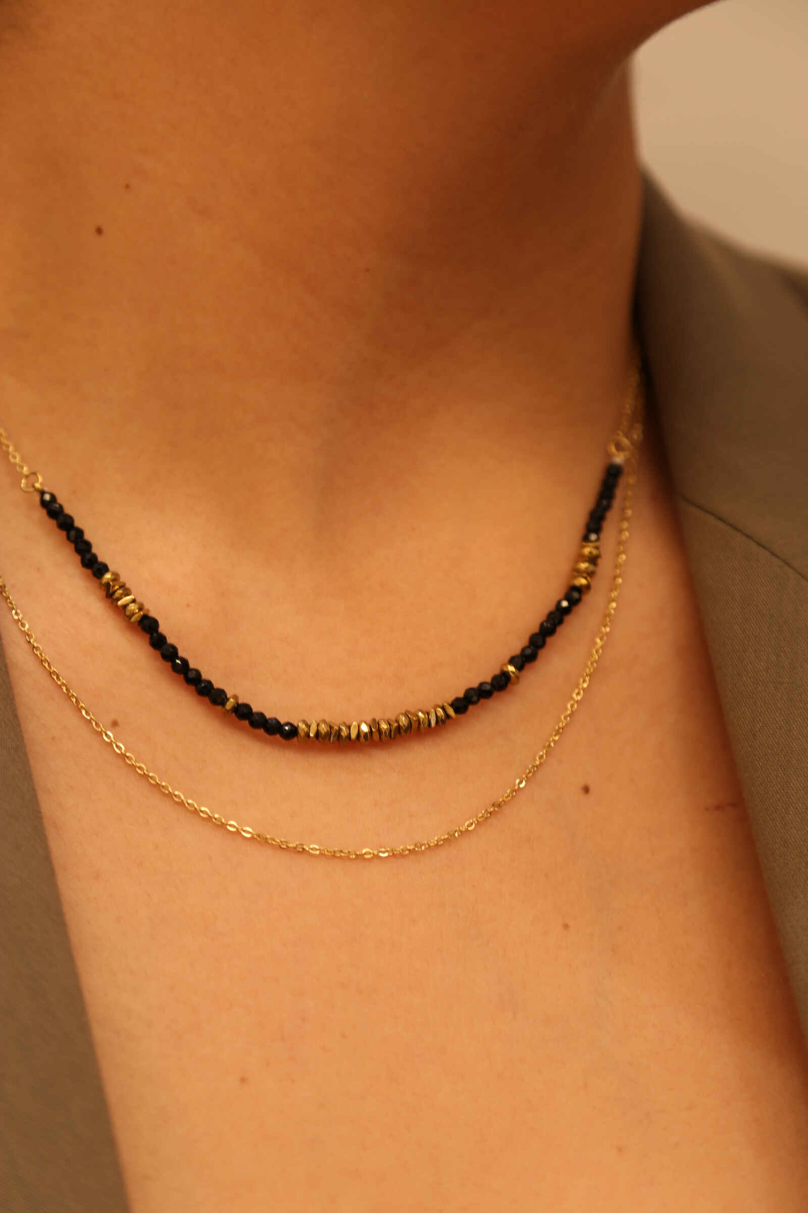 Grossiste MAISON OKAMI - Collier double rangs avec pierres naturelles