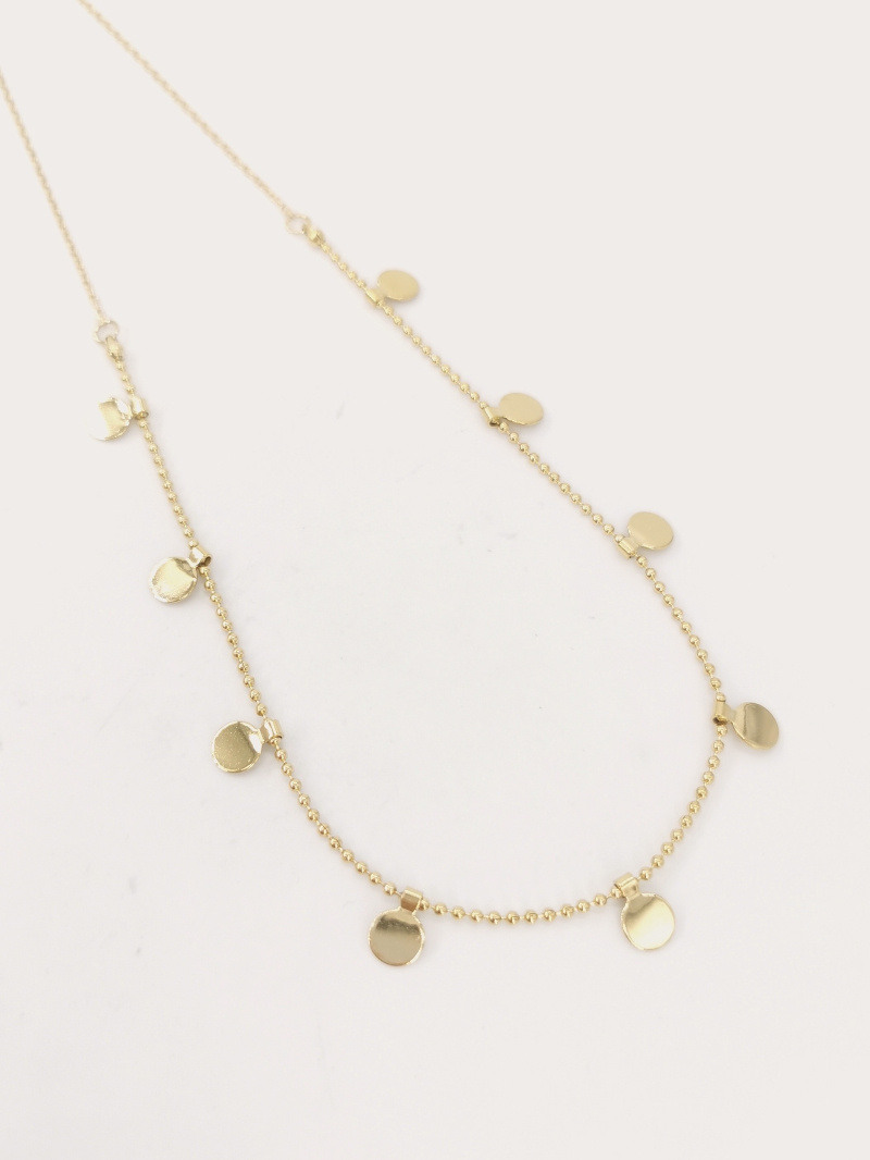 Grossiste MAISON OKAMI - Collier chaine ronde et suspendu de pampille ronde