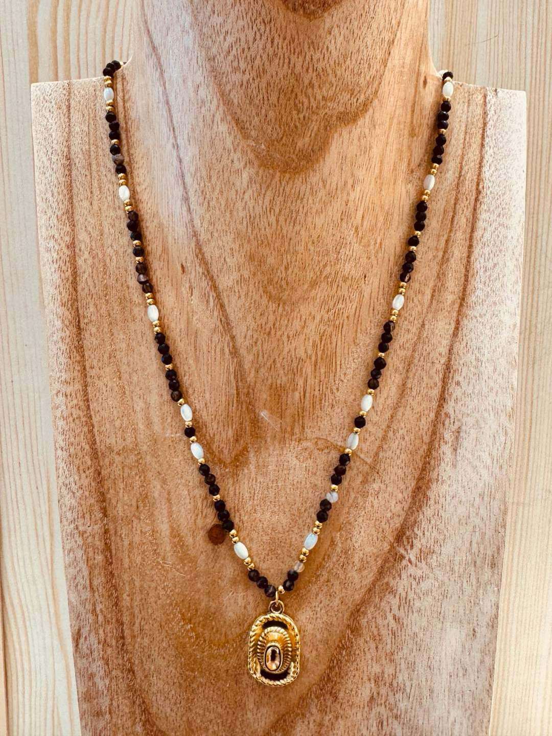 Grossista MAISON OKAMI - Collana con ciondolo in pietra naturale stile western