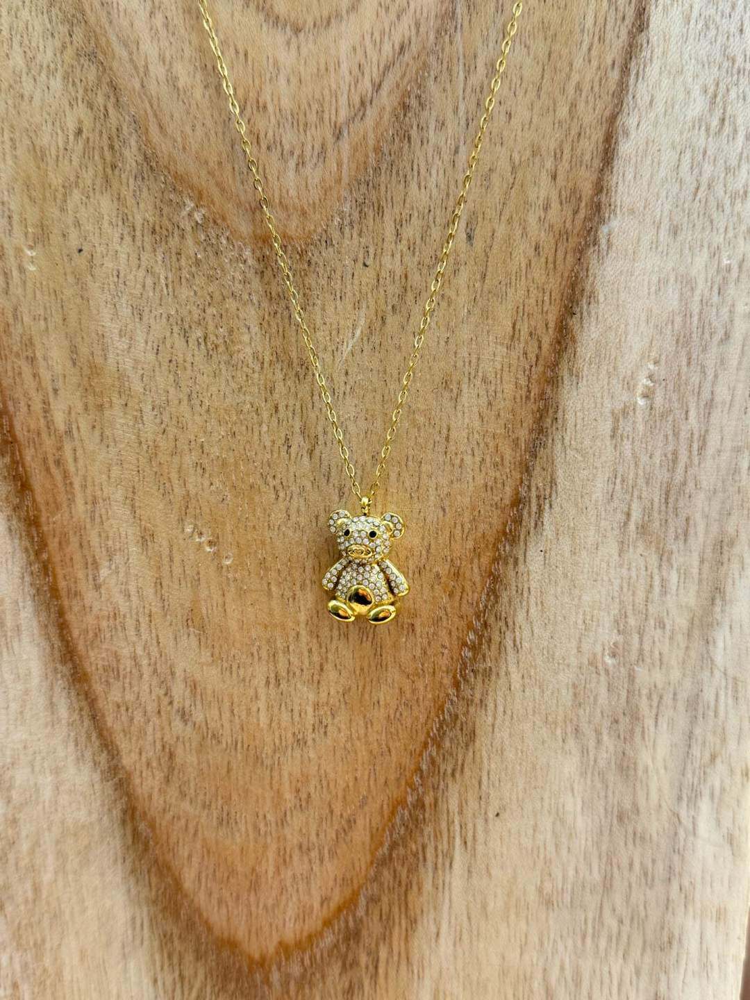 Wholesaler MAISON OKAMI - Stainless Steel Necklace with Bear Pendant