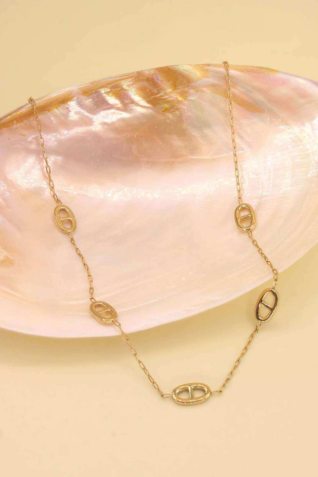 Grossiste MAISON OKAMI - Collier maillons ovales fantaisie