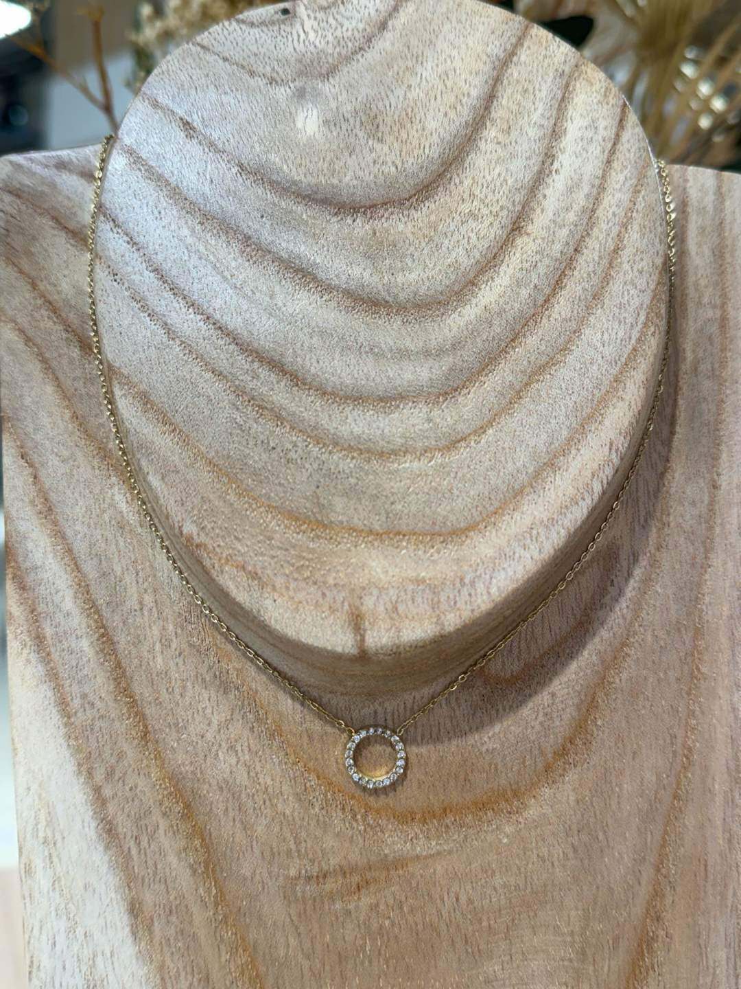 Wholesaler MAISON OKAMI - Stainless Steel Necklace with Round Pendant