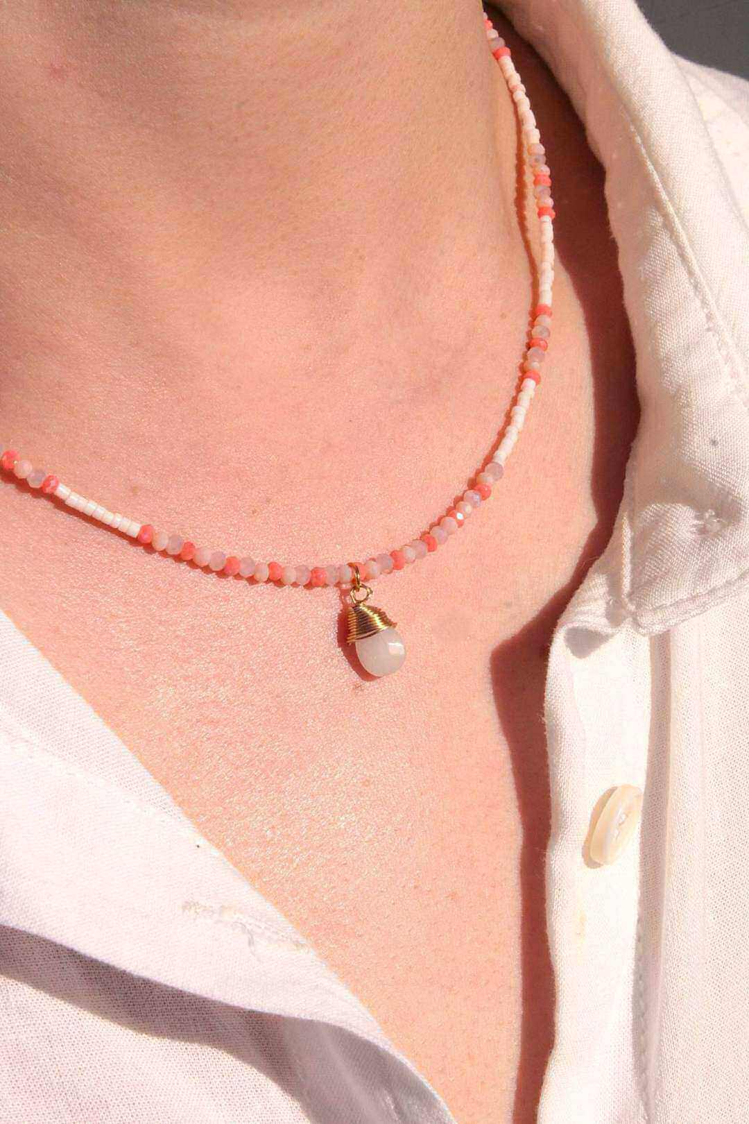 Wholesaler MAISON OKAMI - Stainless Steel Necklace, Minimalist Style with Pendant