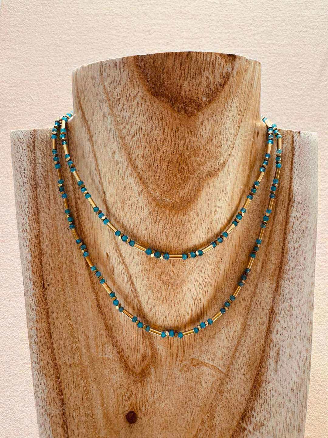 Grossista MAISON OKAMI - Collana Lunga con Perle e Tubetti in Acciaio Inossidabile