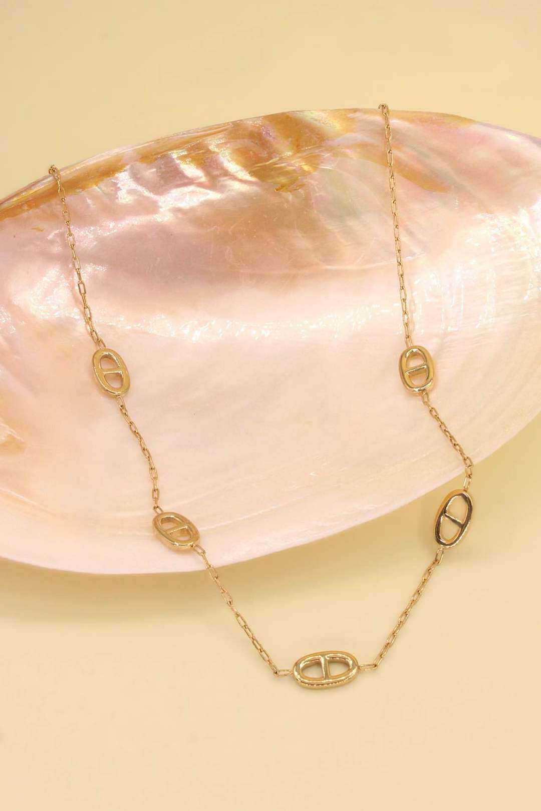 Grossiste MAISON OKAMI - Collier maillons ovales fantaisie