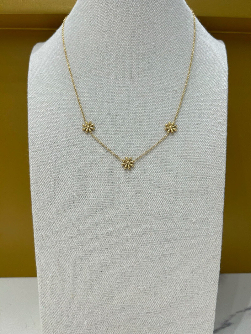Grossiste MAISON OKAMI - Collier triple pendentif en forme de fleur