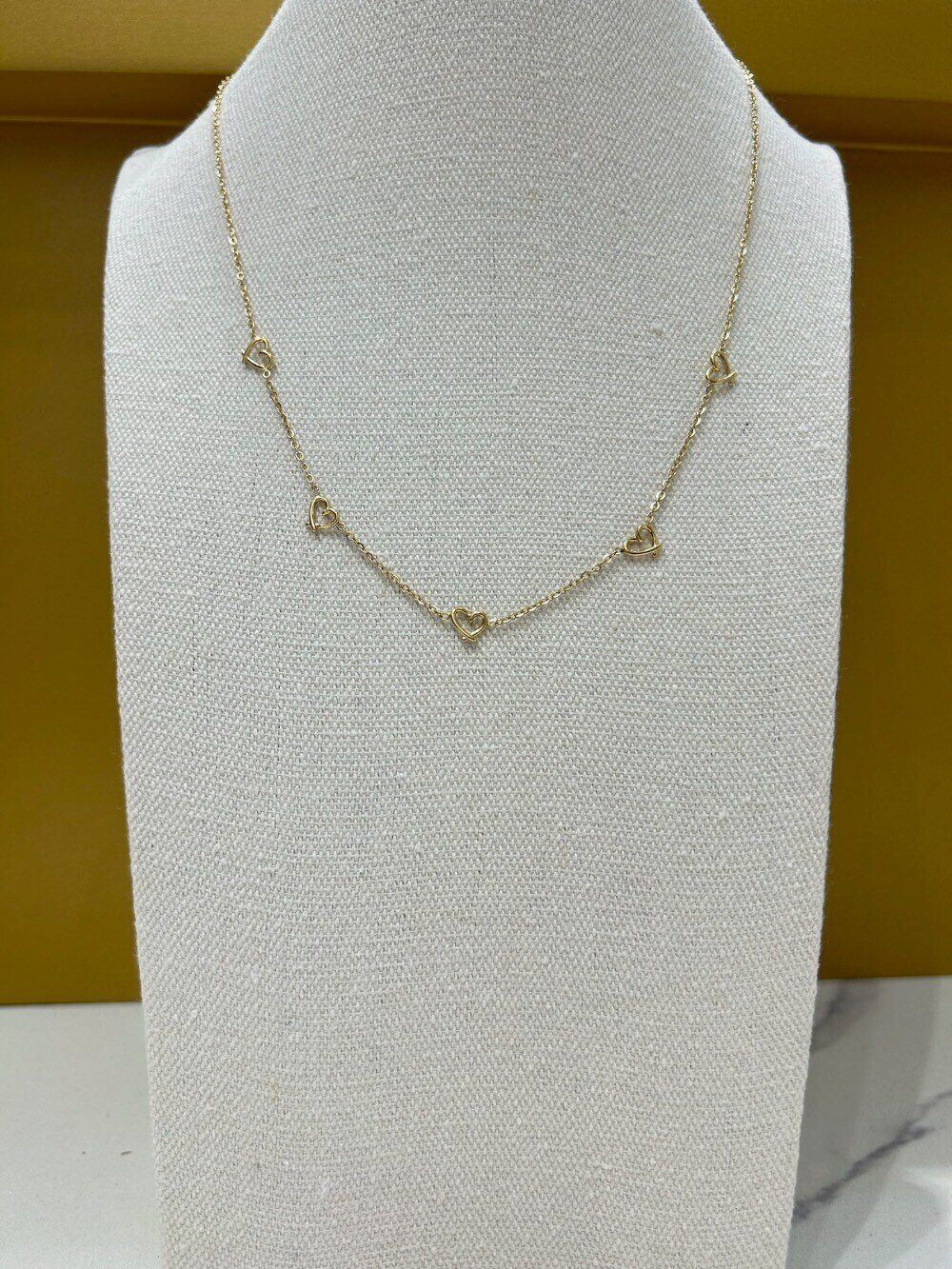 Grossiste MAISON OKAMI - Collier chaîne à petits cœurs ajourés