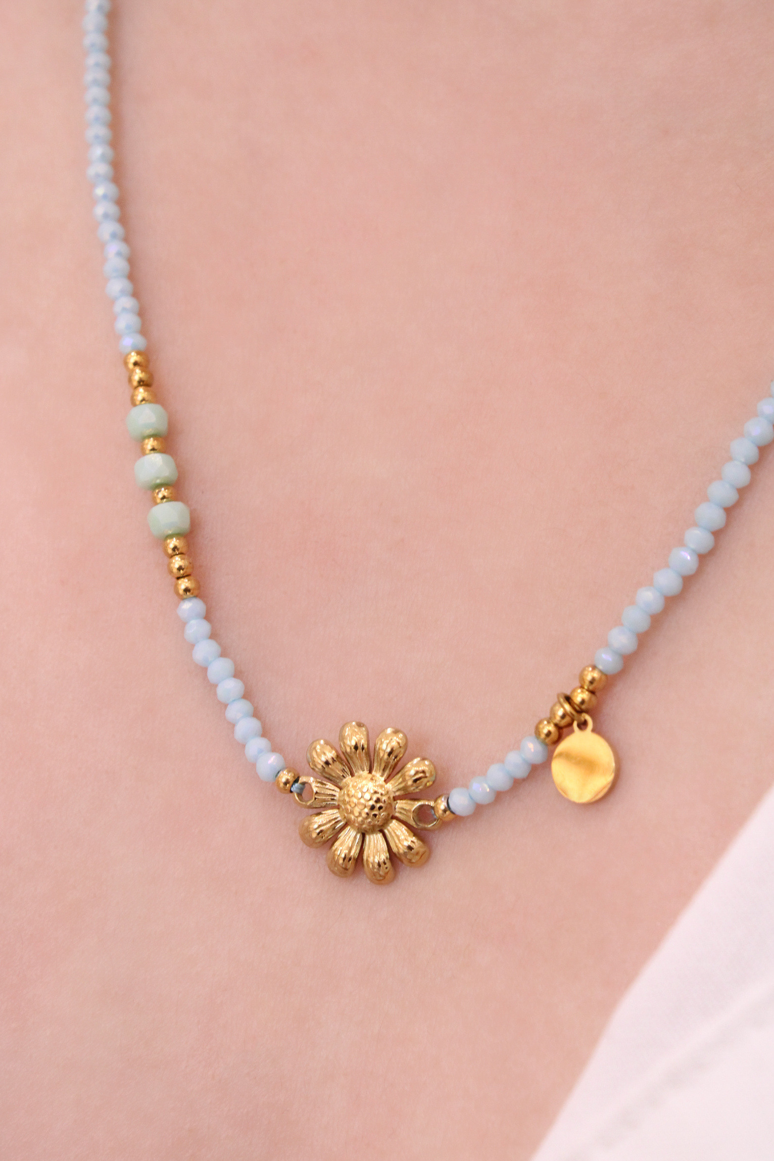 Wholesaler MAISON OKAMI - Golden flower necklace