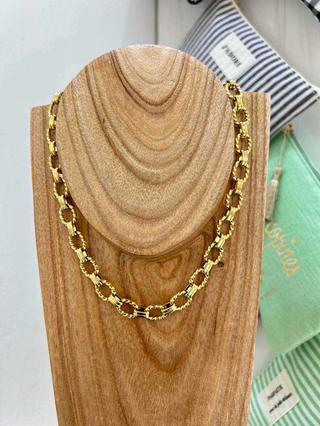Grossista MAISON OKAMI - Collana a catena con maglie ovali in acciaio inossidabile
