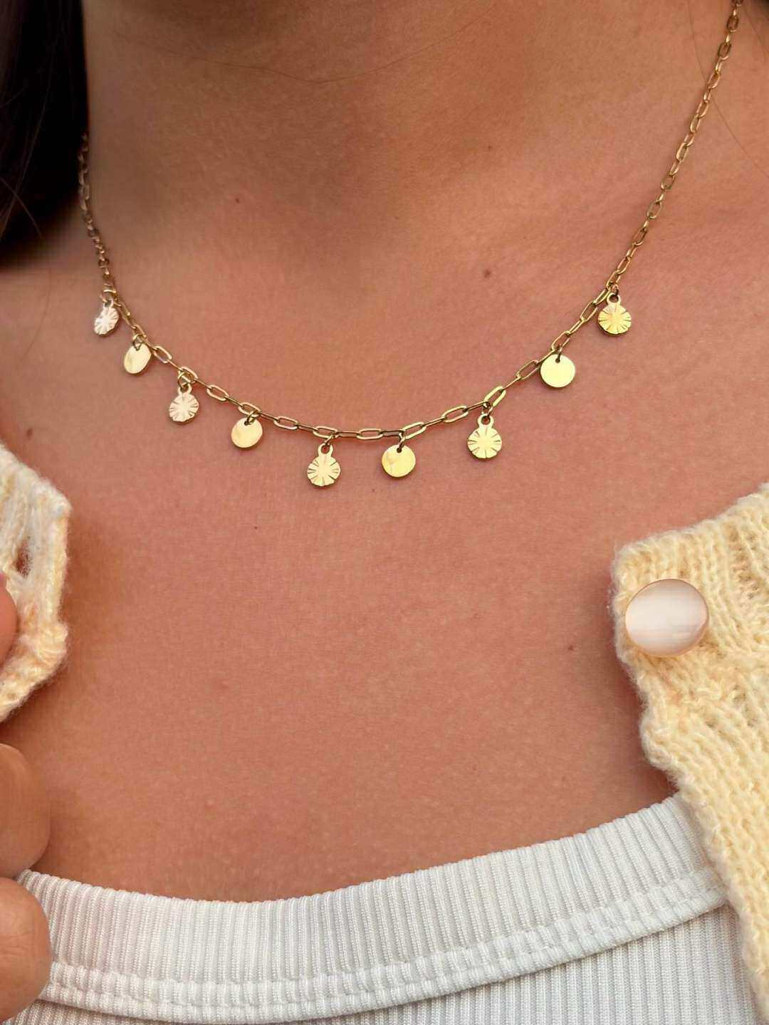 Wholesaler MAISON OKAMI - Stainless Steel Necklace with Floral Charms