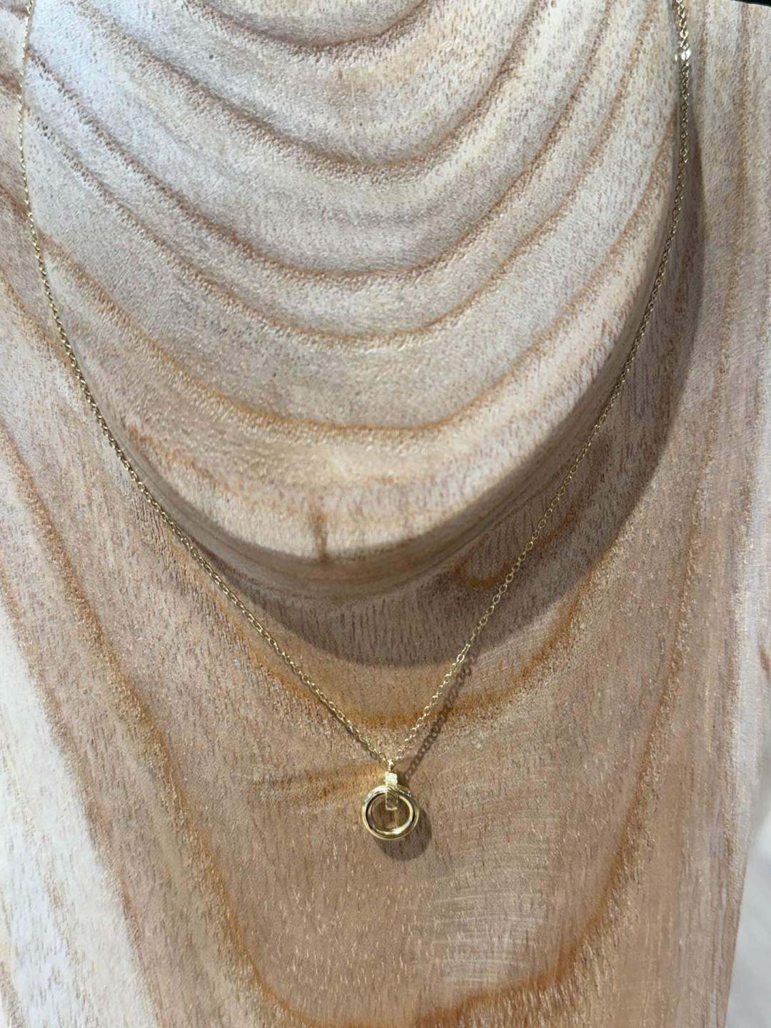 Wholesaler MAISON OKAMI - Stainless Steel Necklace with Round Pendant