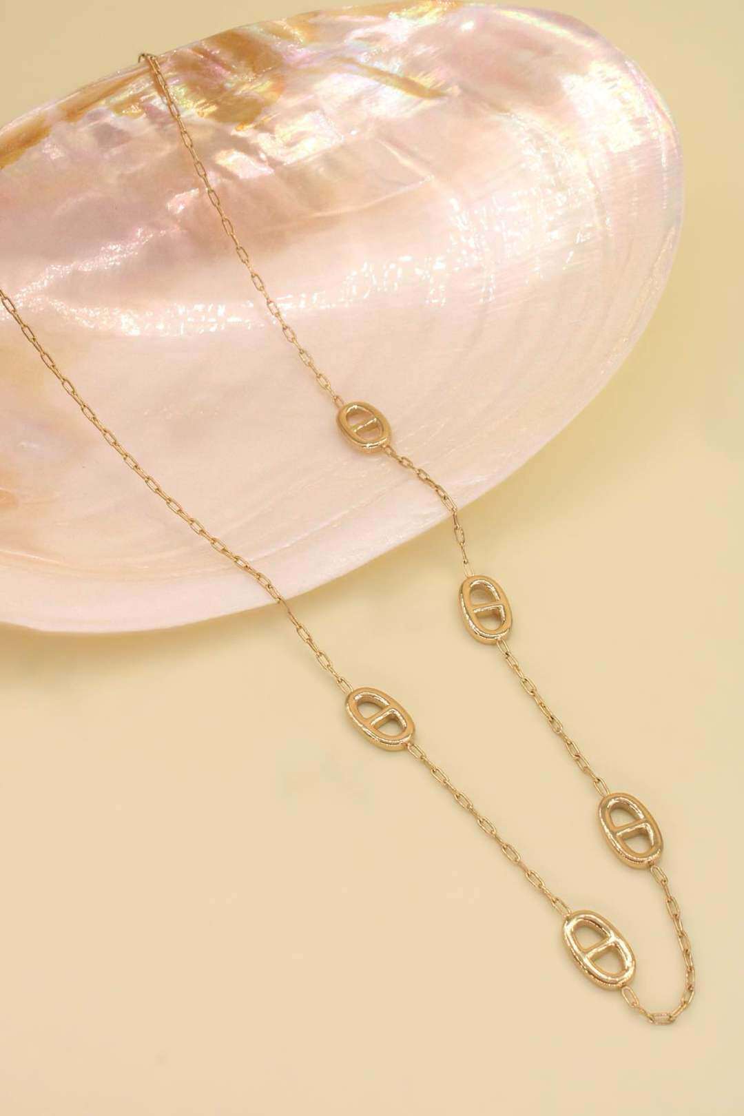 Grossiste MAISON OKAMI - Collier maille ovale, acier inoxydable