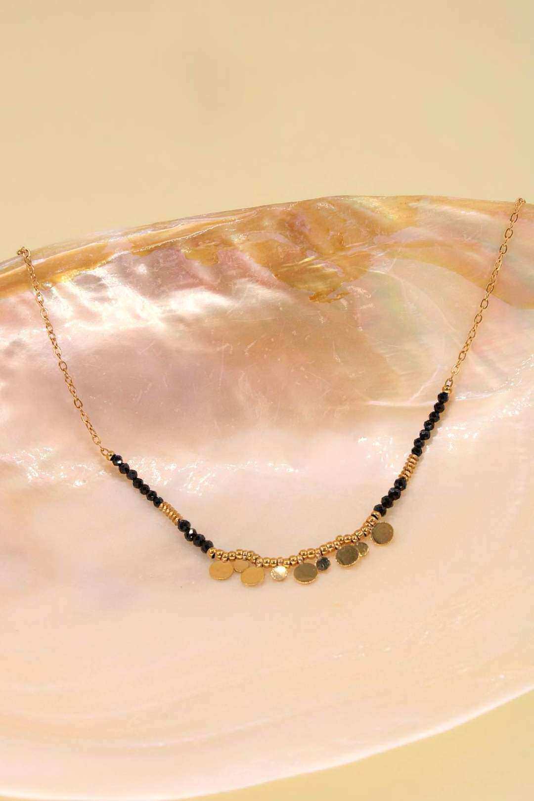 Grossista MAISON OKAMI - Collana con pietre naturali e dischi