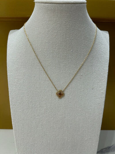 Wholesaler MAISON OKAMI - Openwork flower pattern pendant necklace Wholesaler MAISON OKAMI - Openwork flower pattern pendant necklace