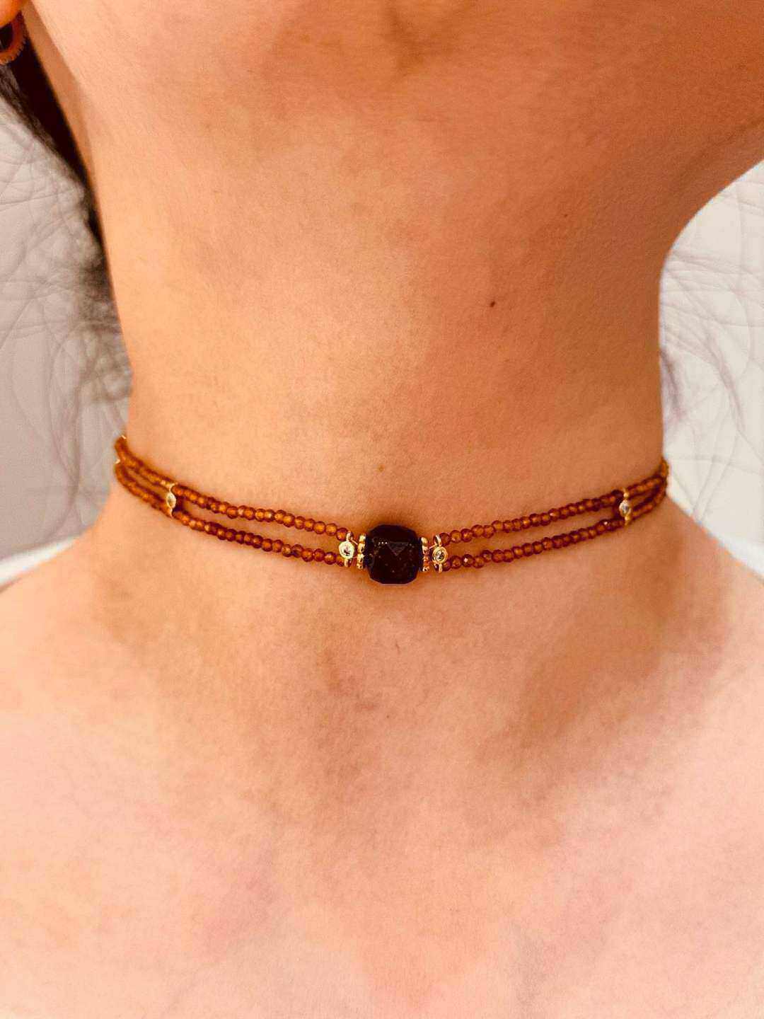 Grossiste MAISON OKAMI - Collier Double Rang Pierre