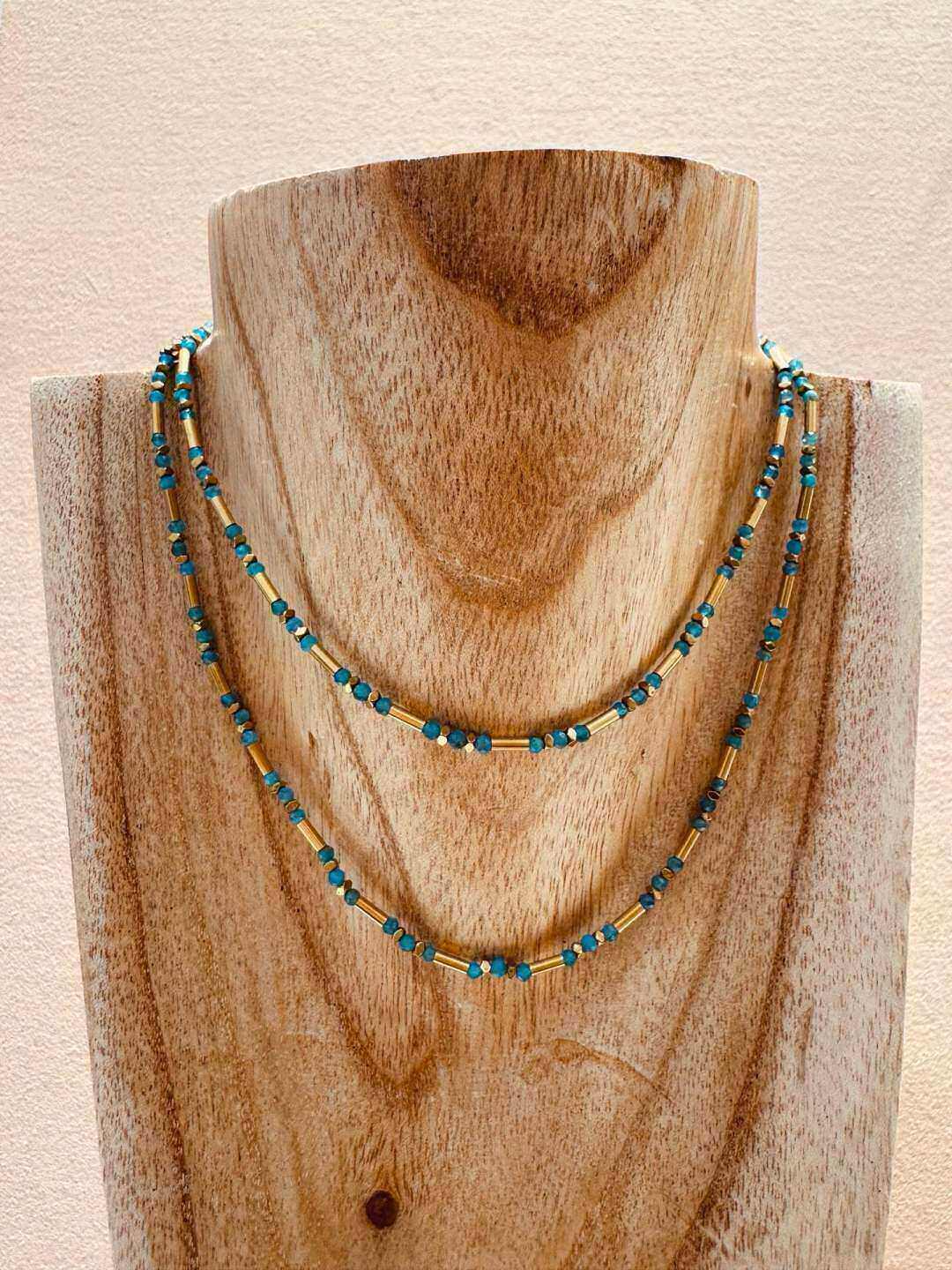 Grossista MAISON OKAMI - Collana Lunga con Perle e Tubetti in Acciaio Inossidabile