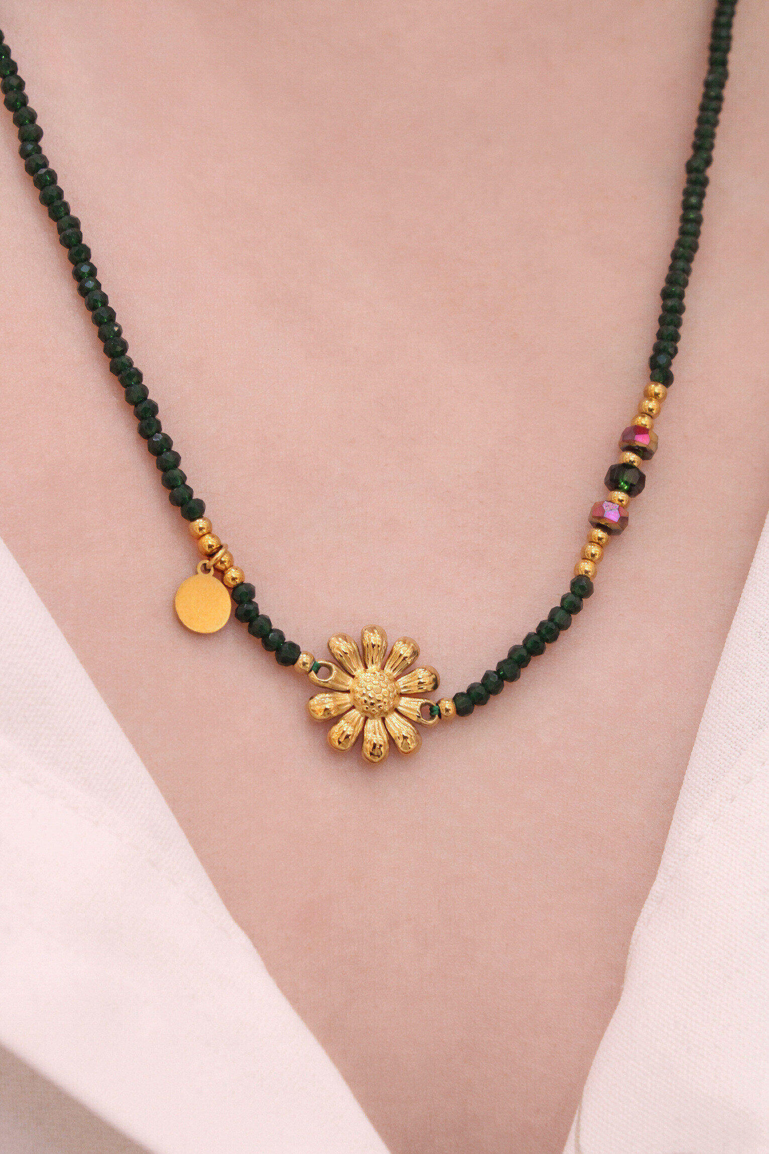 Wholesaler MAISON OKAMI - Golden flower necklace