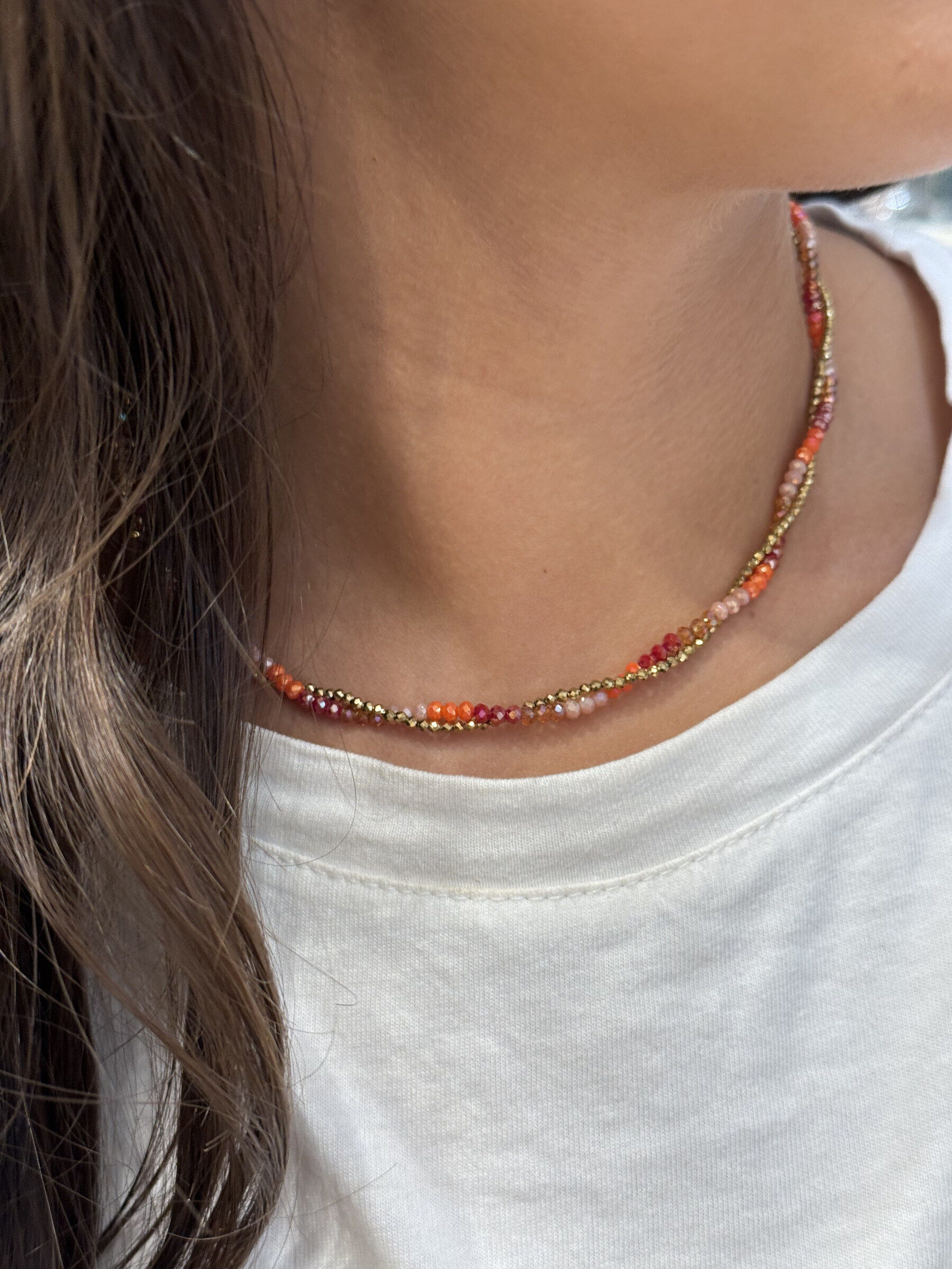 Grossiste MAISON OKAMI - Collier en acier inoxydable - perle de cristal
